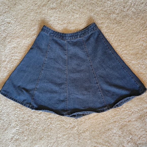 Vintage denim circle skirt with front buttons size medium - Picture 7 of 7